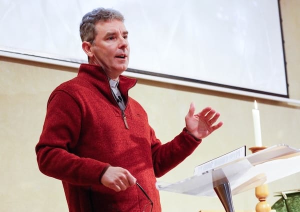Watch Our Talks — a sermon being preached at St Mary's